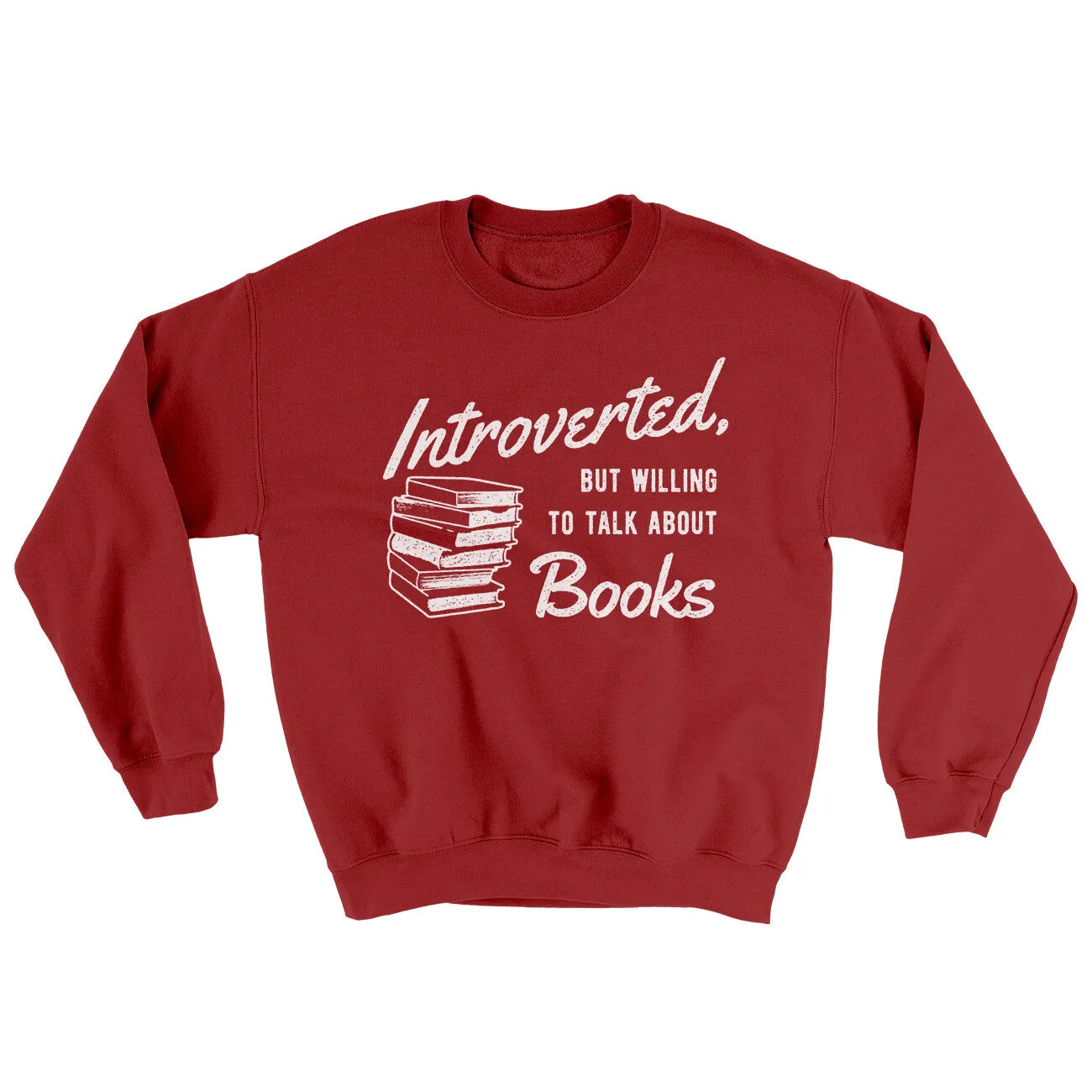 Introverted But Willing To Talk About Books Ugly Sweater