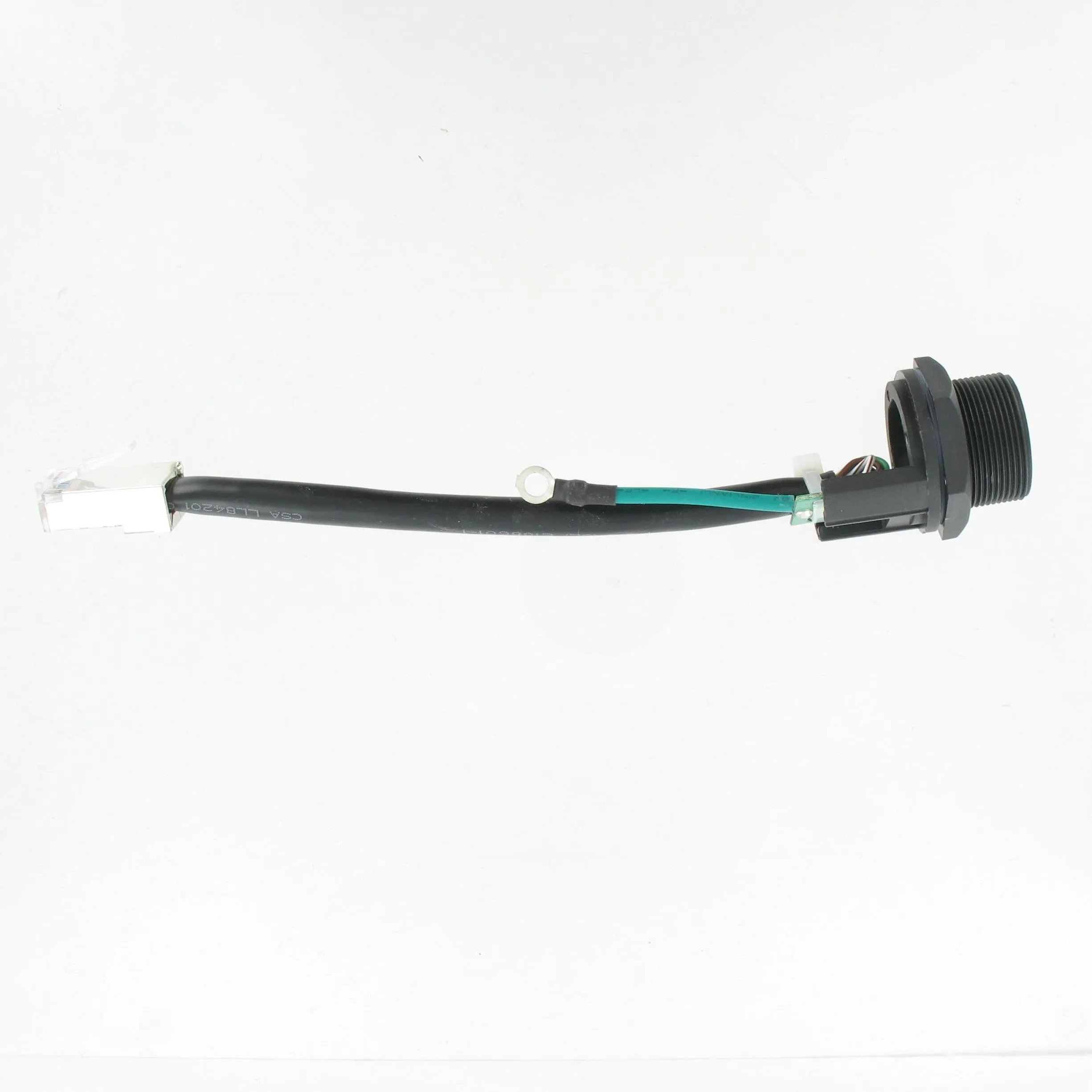 IP67 RJ45 Panel Unmated w/proof 100mm lead FTP - Lock Type   earth