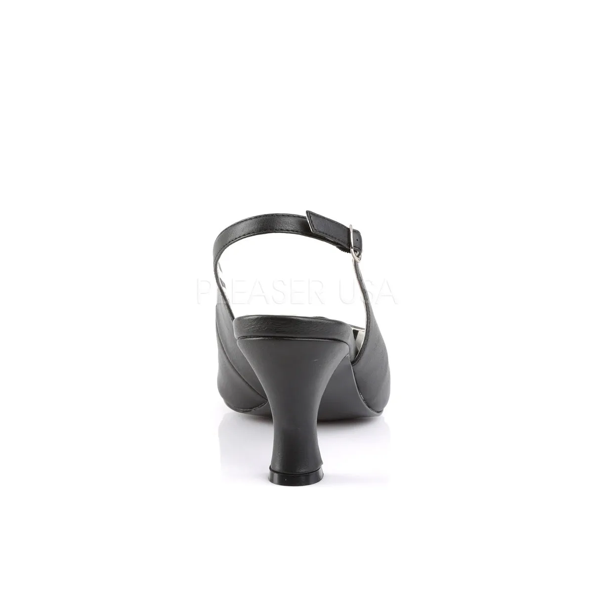 JENNA-02  Black Faux Leather