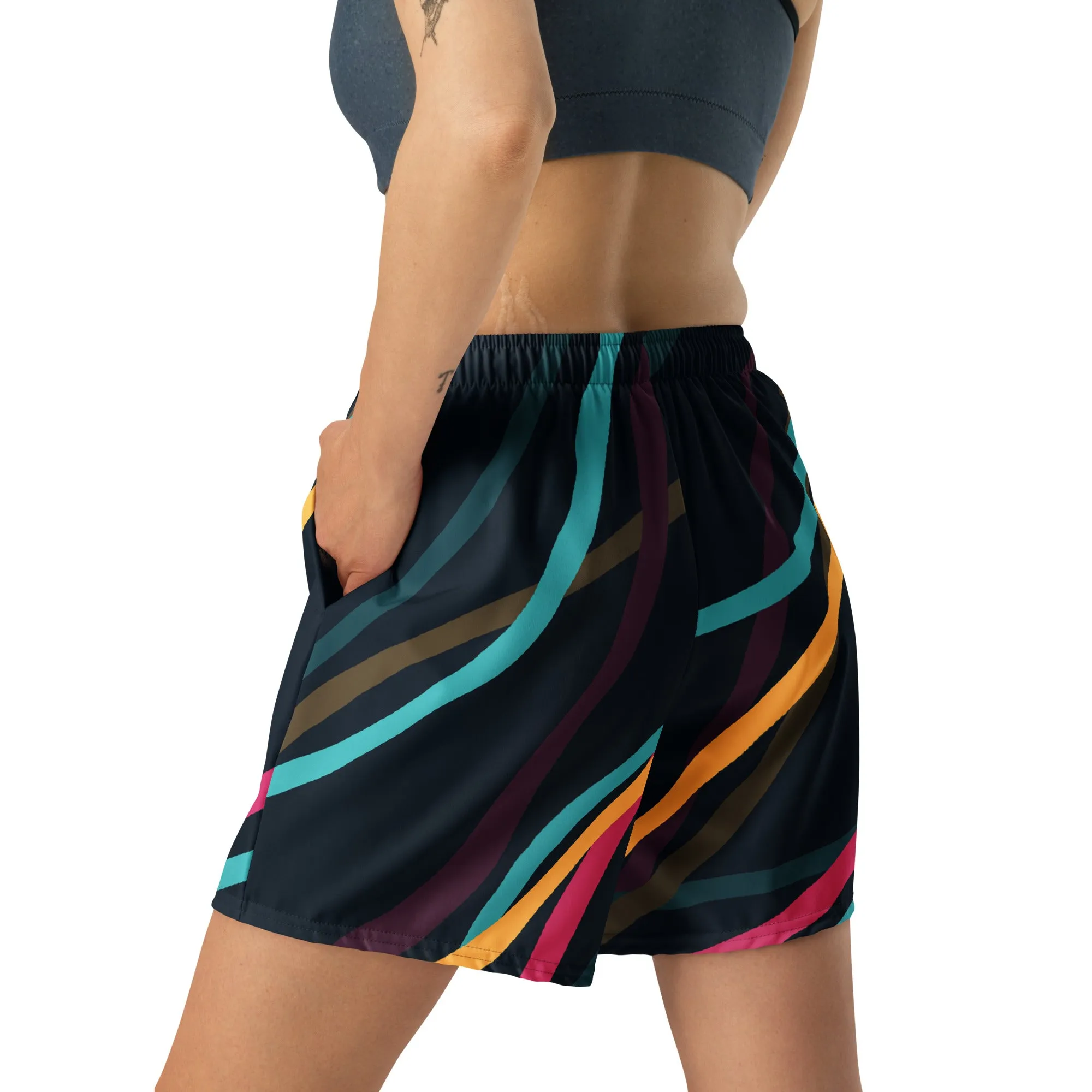Jerghats Gffti Unisex Athletic Long Shorts