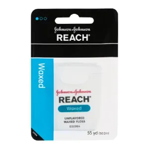 Johnson & Johnson, Reach Unflavoured Waxed Floss, 55 yds