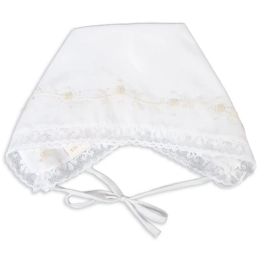 Jules White Hankie Bonnet with Lace