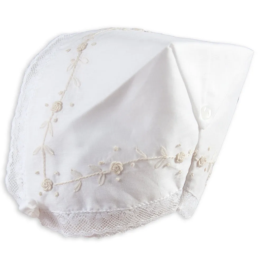 Jules White Hankie Bonnet with Lace