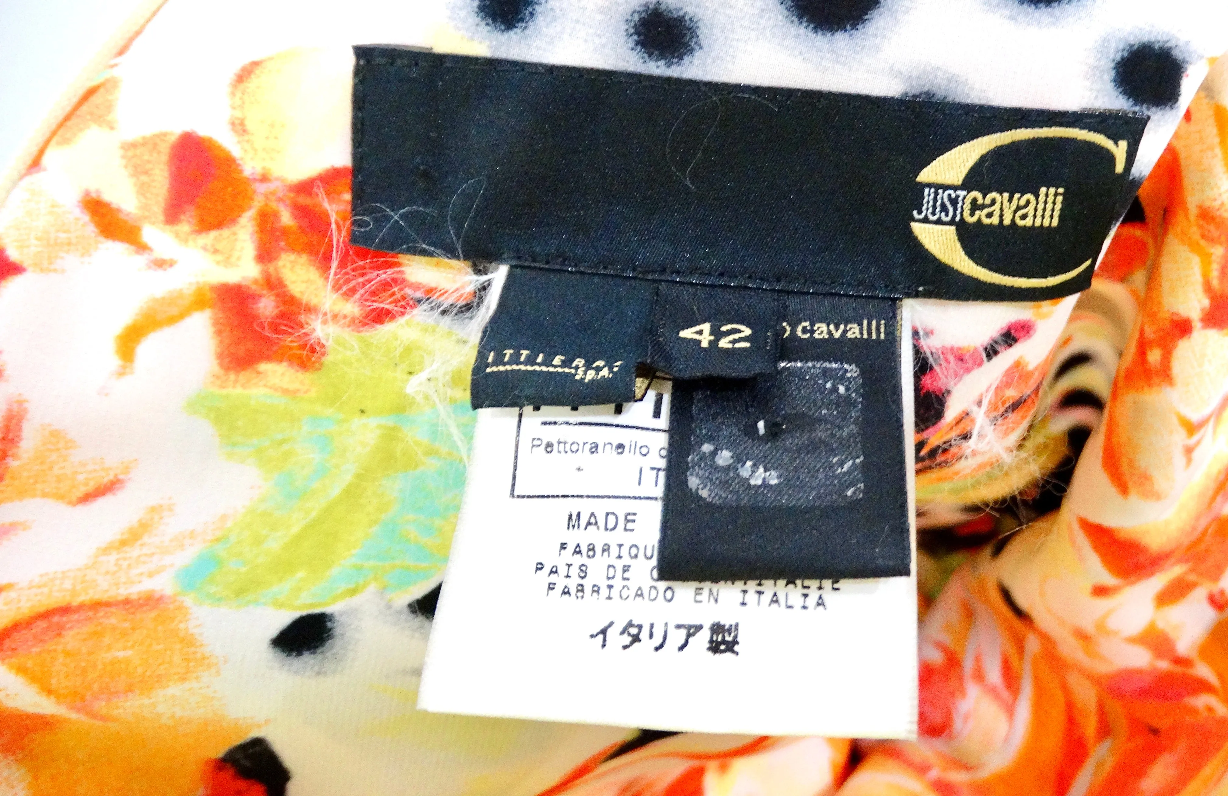 Just Cavalli Y2K Multicolor Floral Print Sleeveless Dress