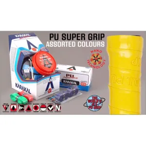 Karakal PU Supergrip Replacement Grips - Box of 24 Assorted Colours