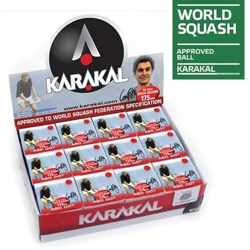 Karakal Red Dot Balls (Box of 12)
