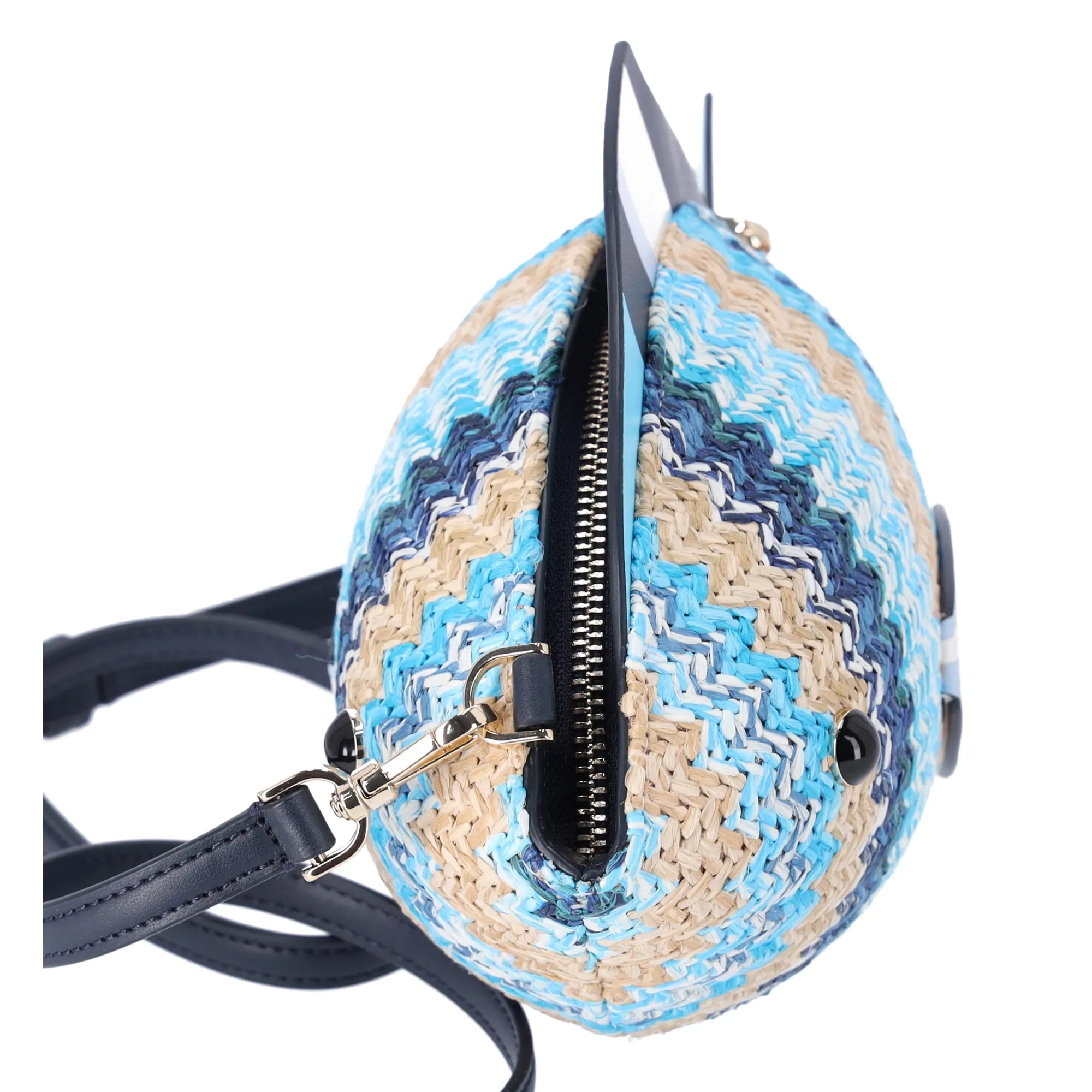 Kate Spade KG739 What A Catch 3D Fish Crossbody Novelty Blue Multi