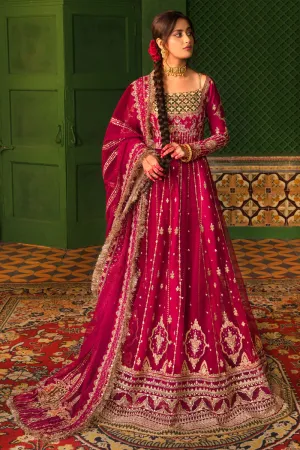 KF-03  GULMINA | Qalamkar Khaab Festive Formal Collection 2022 | Luxury Embroidered Unstitched Chiffon Suits