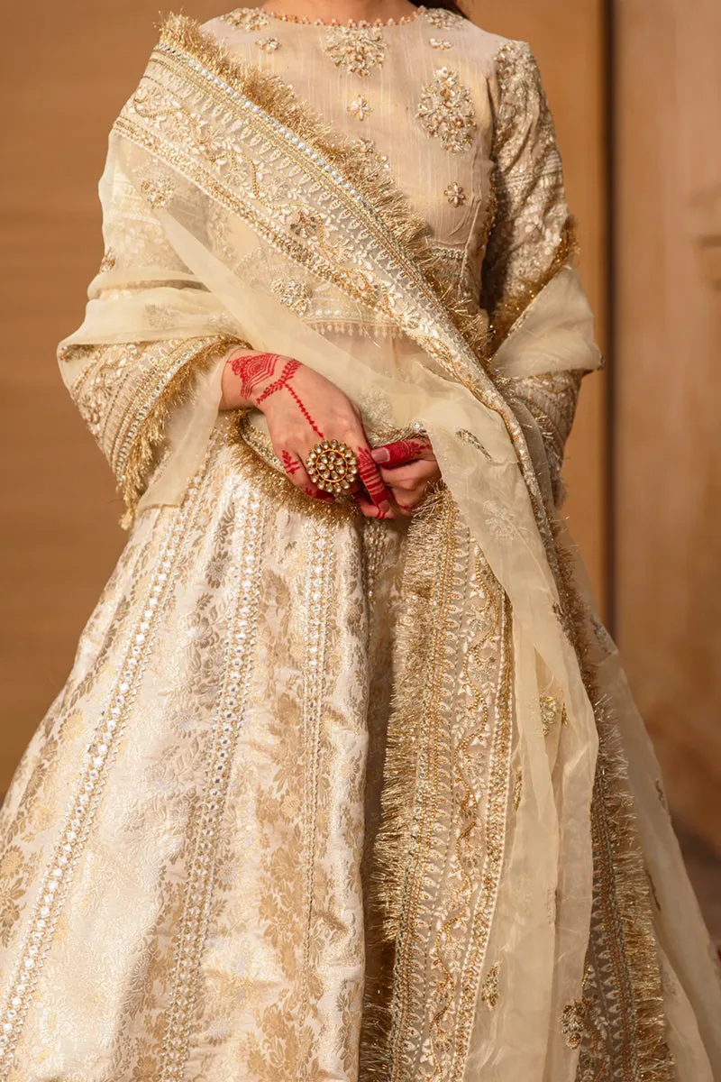 KF-04  AFSANAH | Qalamkar Khaab Festive Formal Collection 2022 | Luxury Embroidered Unstitched Chiffon Suits
