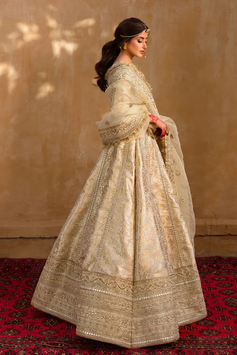 KF-04  AFSANAH | Qalamkar Khaab Festive Formal Collection 2022 | Luxury Embroidered Unstitched Chiffon Suits