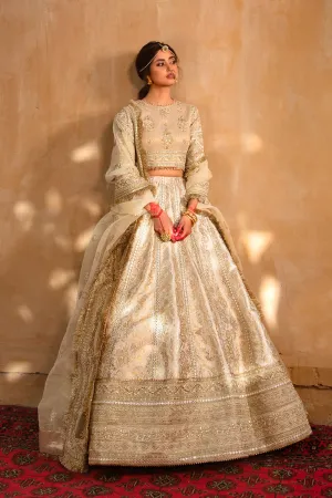 KF-04  AFSANAH | Qalamkar Khaab Festive Formal Collection 2022 | Luxury Embroidered Unstitched Chiffon Suits