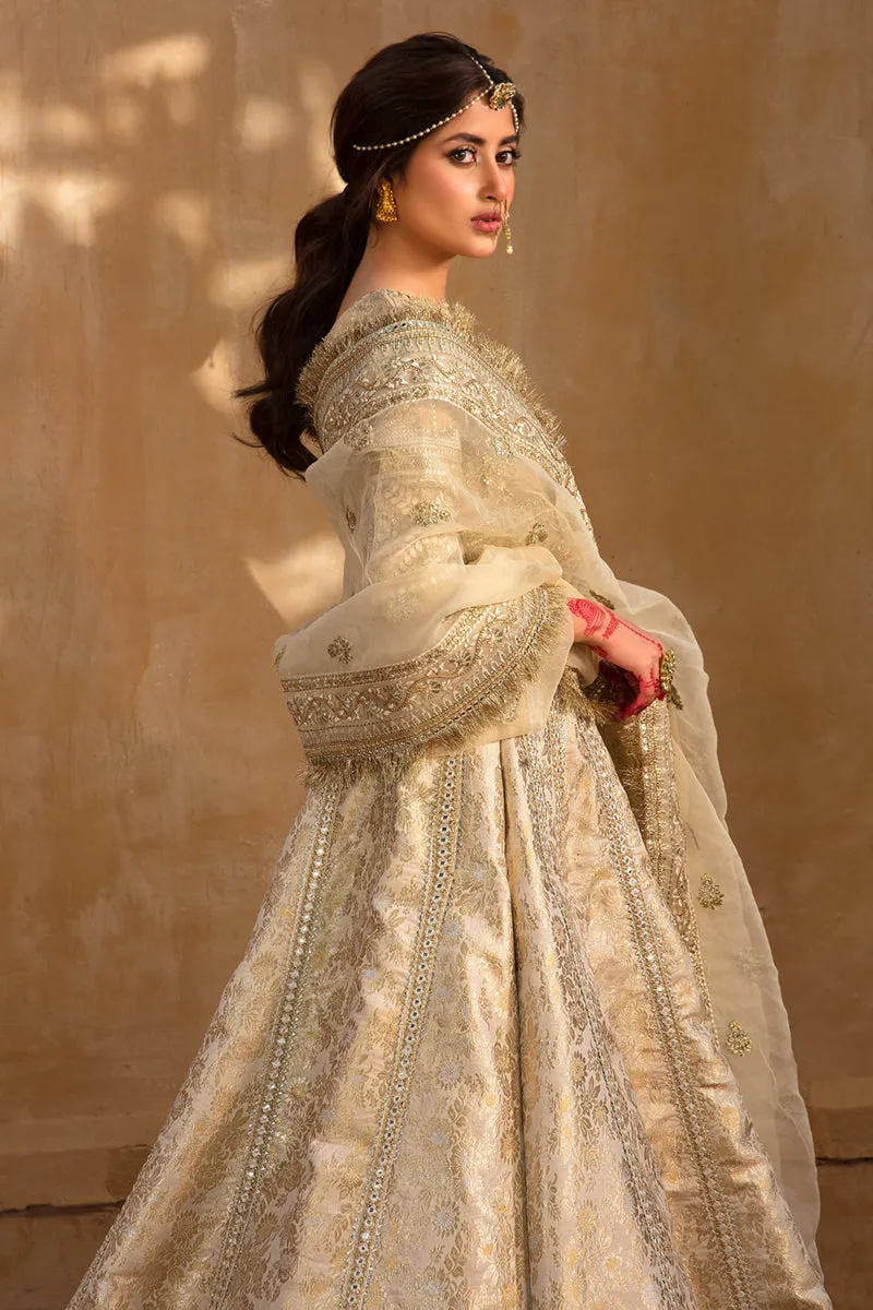 KF-04  AFSANAH | Qalamkar Khaab Festive Formal Collection 2022 | Luxury Embroidered Unstitched Chiffon Suits