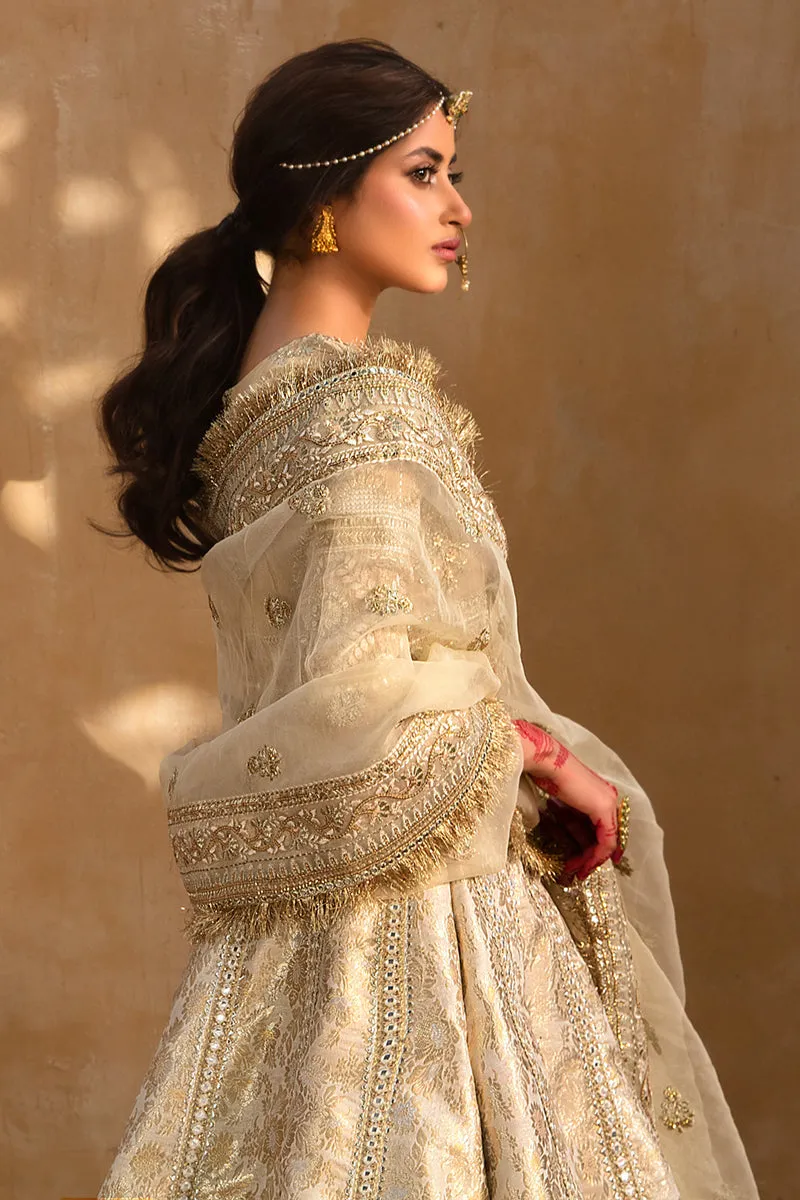 KF-04  AFSANAH | Qalamkar Khaab Festive Formal Collection 2022 | Luxury Embroidered Unstitched Chiffon Suits