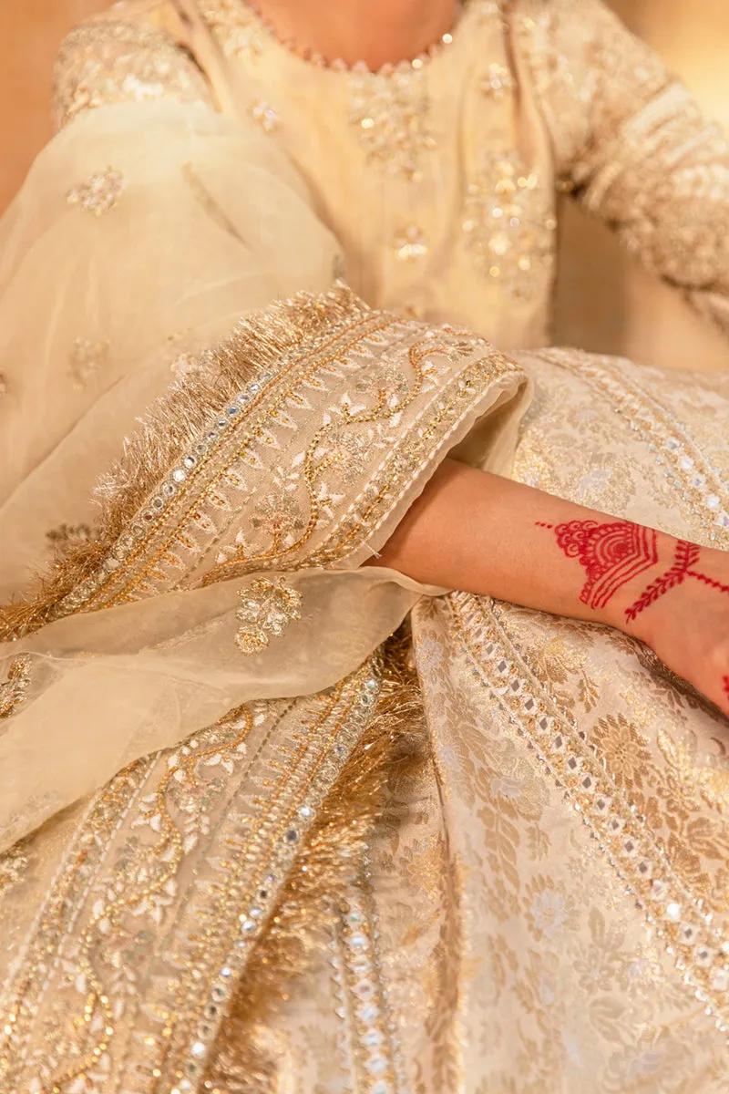 KF-04  AFSANAH | Qalamkar Khaab Festive Formal Collection 2022 | Luxury Embroidered Unstitched Chiffon Suits