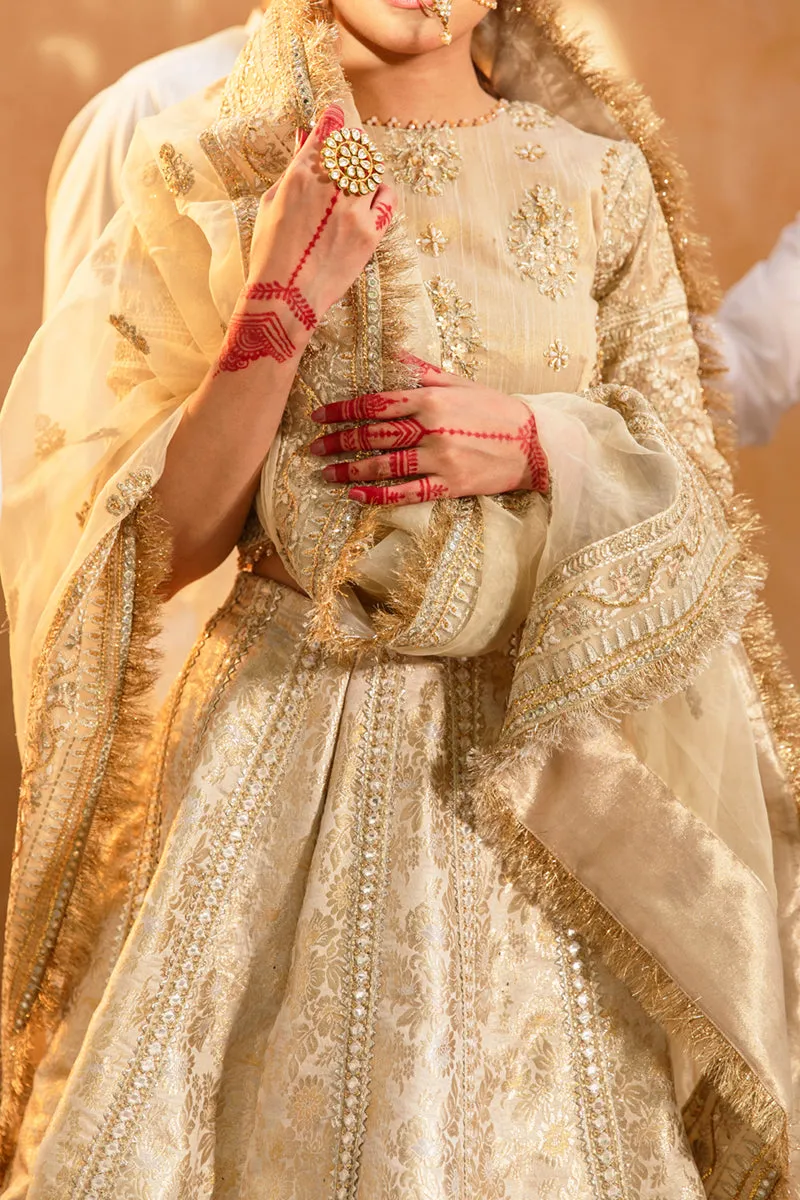 KF-04  AFSANAH | Qalamkar Khaab Festive Formal Collection 2022 | Luxury Embroidered Unstitched Chiffon Suits
