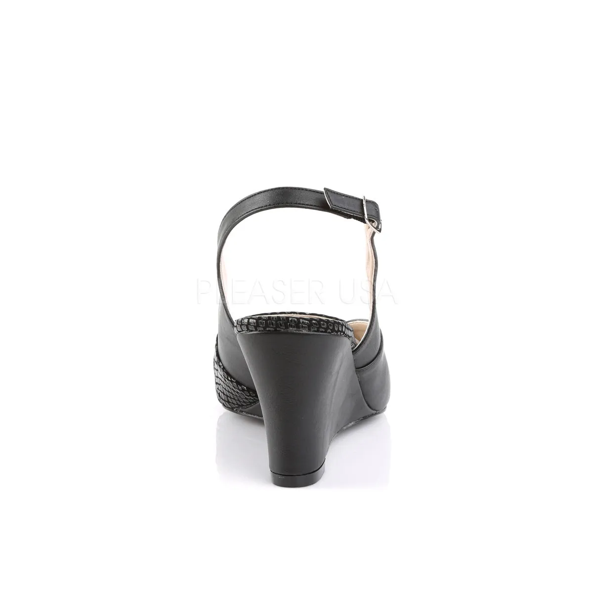 KIMBERLY-01SP  Black Faux Leather