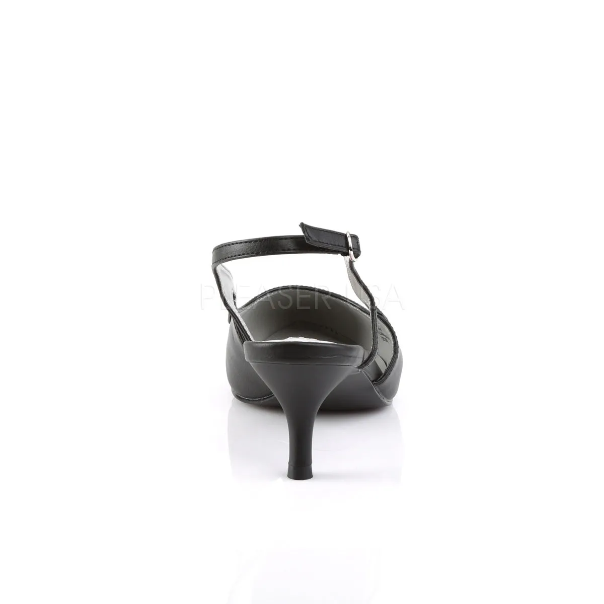 KITTEN-02  Black Faux Leather