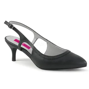 KITTEN-02  Black Faux Leather