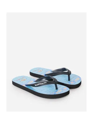 Klapki RIP CURL Mystic Bloom Open Toe Boy niebieski