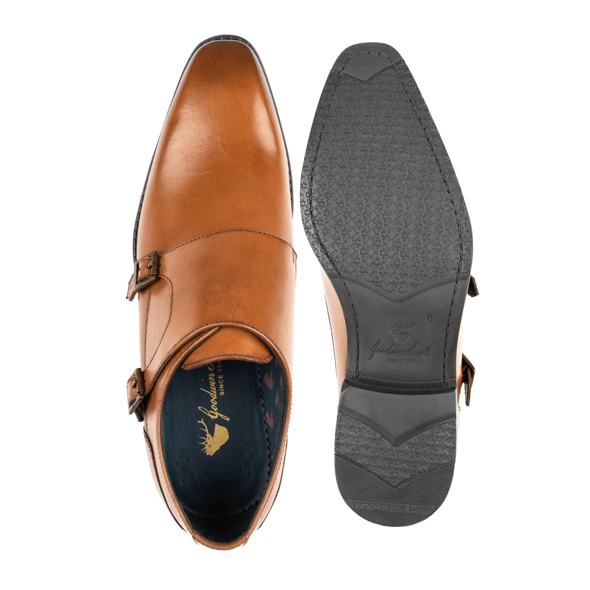 KNIGHTSBRIDGE TAN MONK STRAP