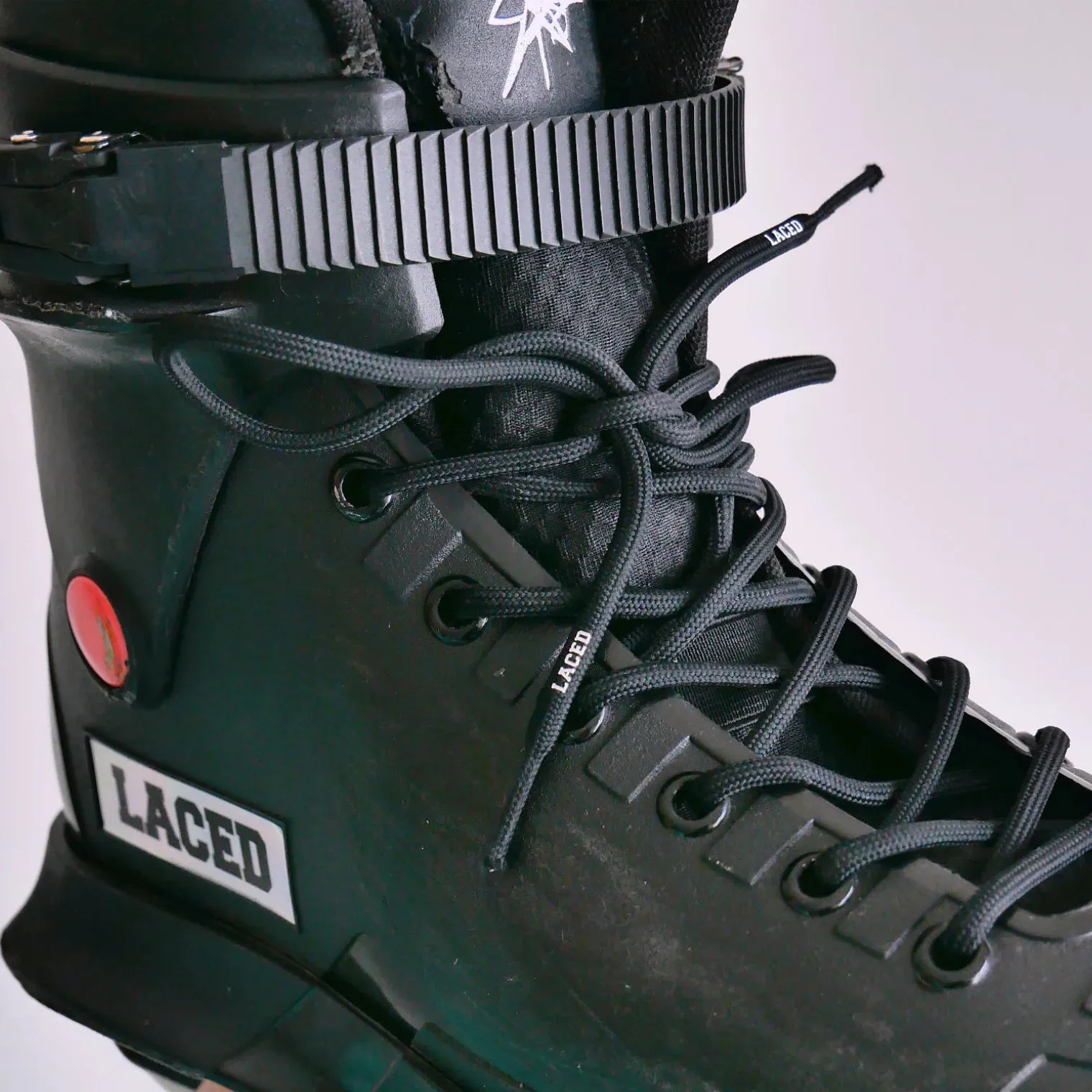 LACED APPAREL - WAXED LACES - BLACK - ROUND