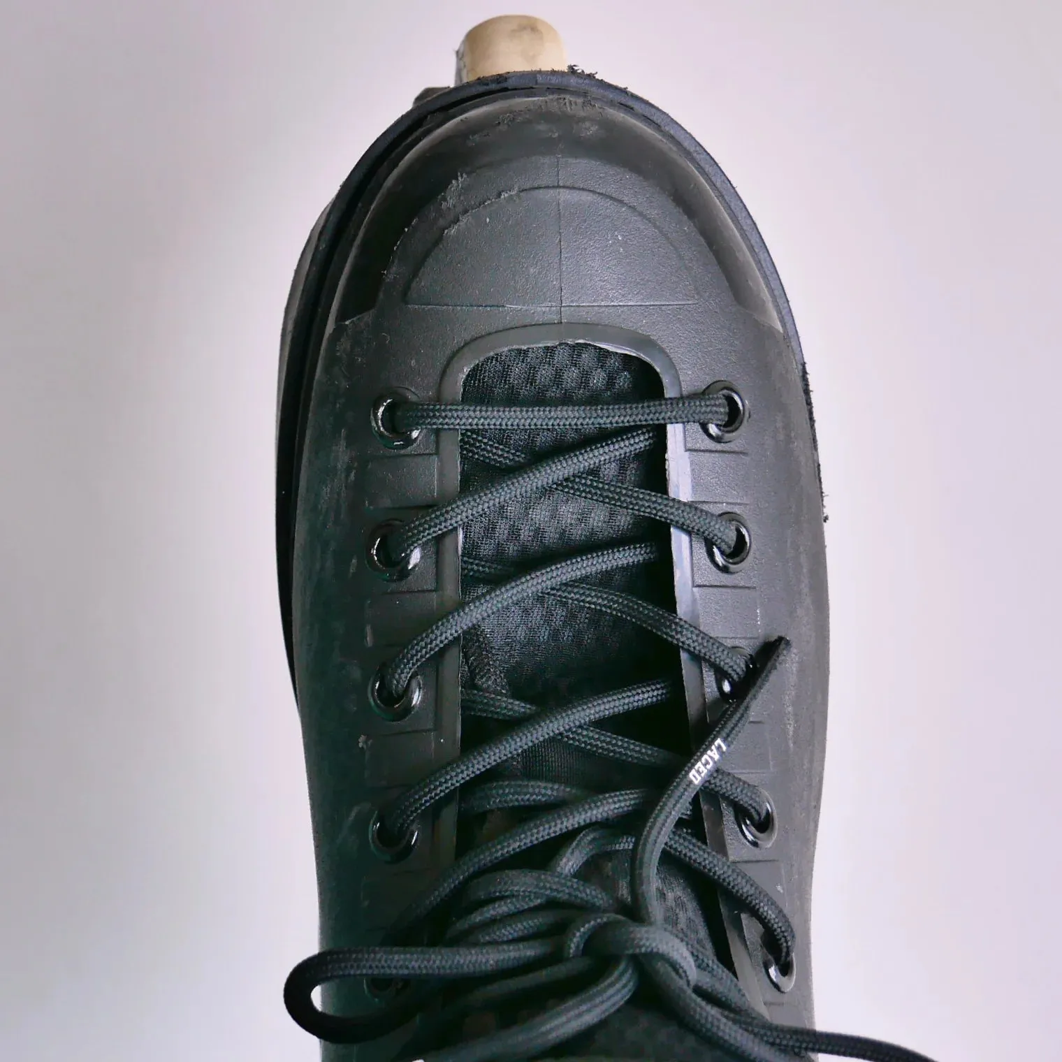 LACED APPAREL - WAXED LACES - BLACK - ROUND