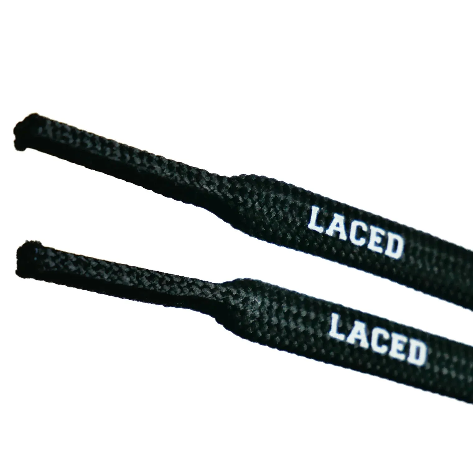 LACED APPAREL - WAXED LACES - BLACK - ROUND