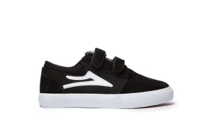 Lakai Griffin Kids Skate Shoes - Black / White