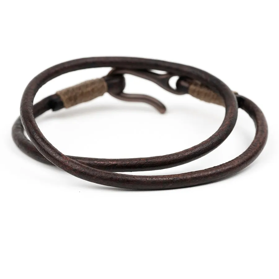 Leather Cord Double Wrap