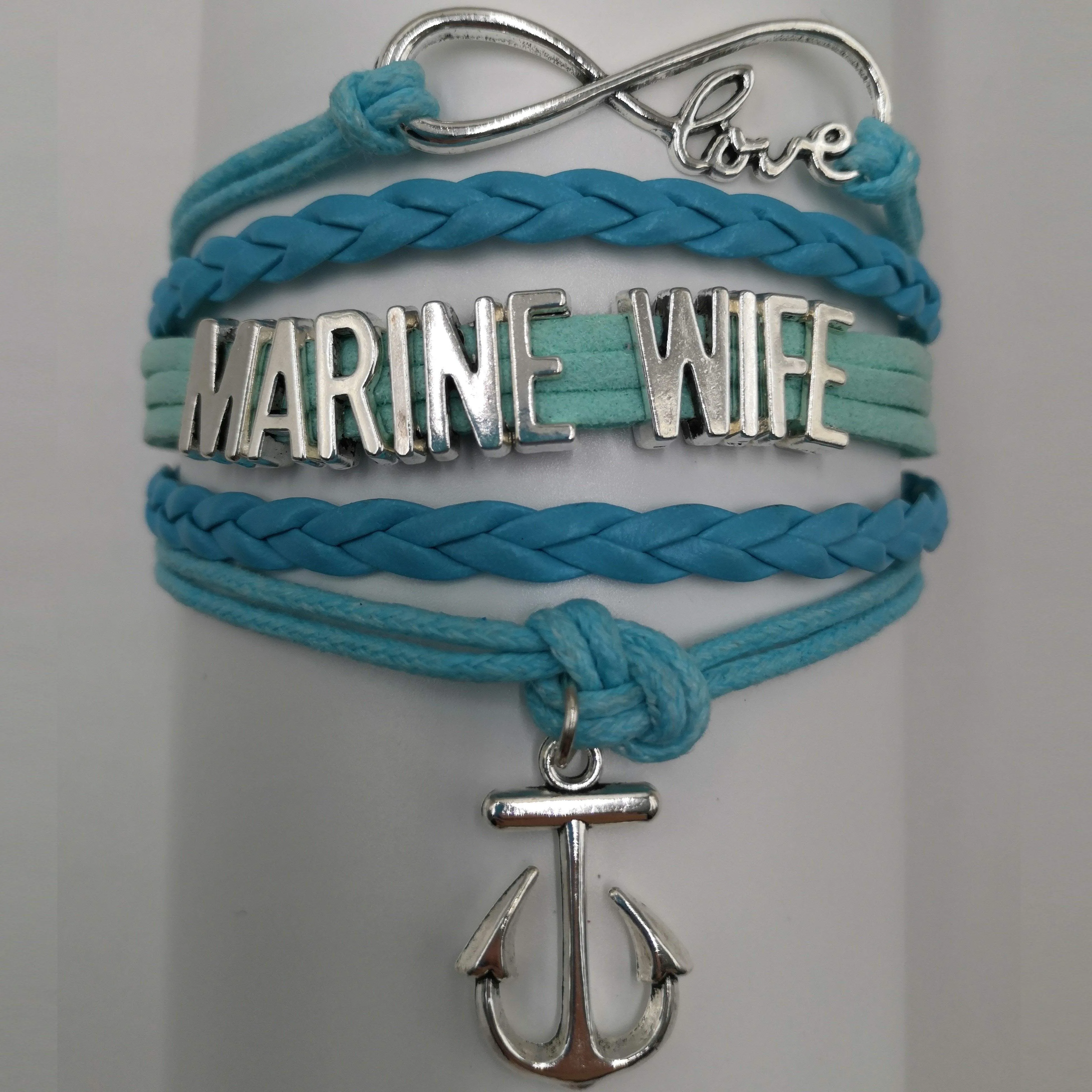 Leather Marine Charm Bracelet - Mom or Wife Styles!