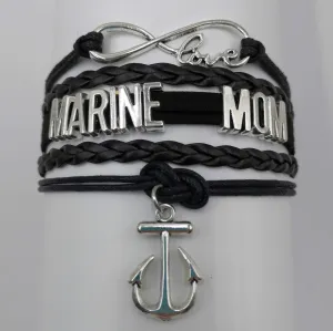 Leather Marine Charm Bracelet - Mom or Wife Styles!