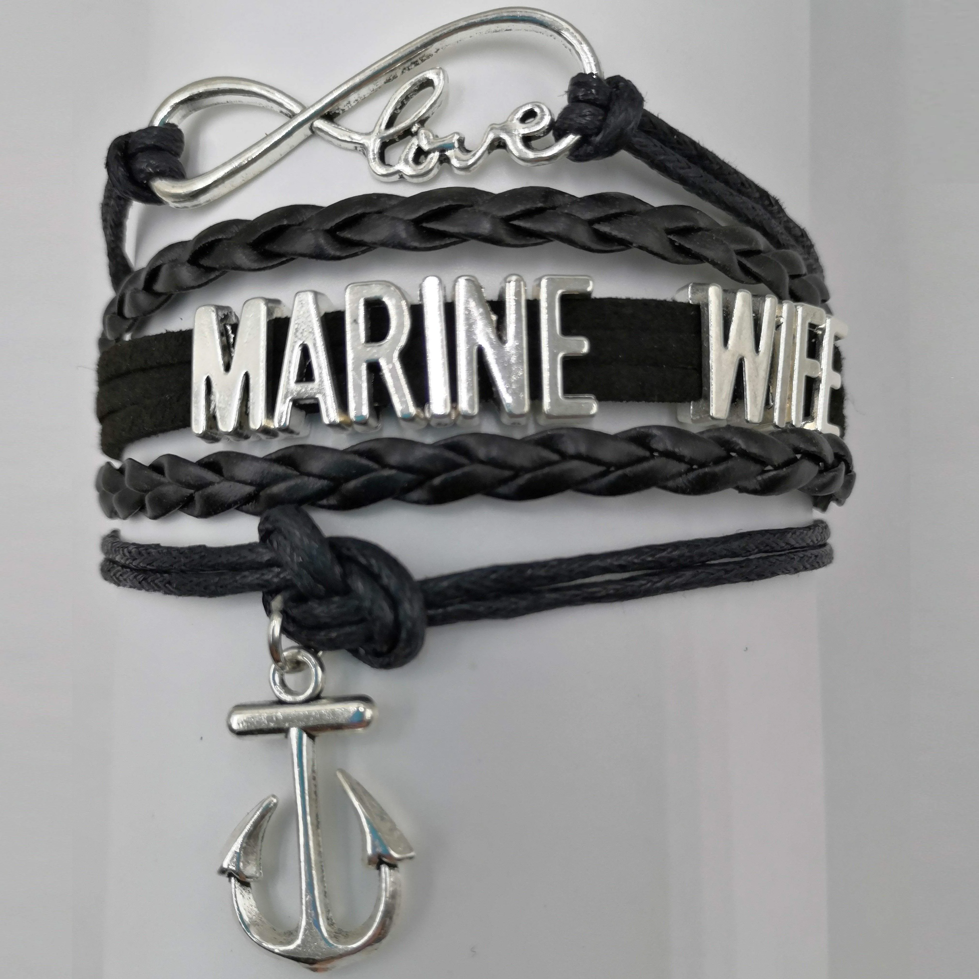 Leather Marine Charm Bracelet - Mom or Wife Styles!