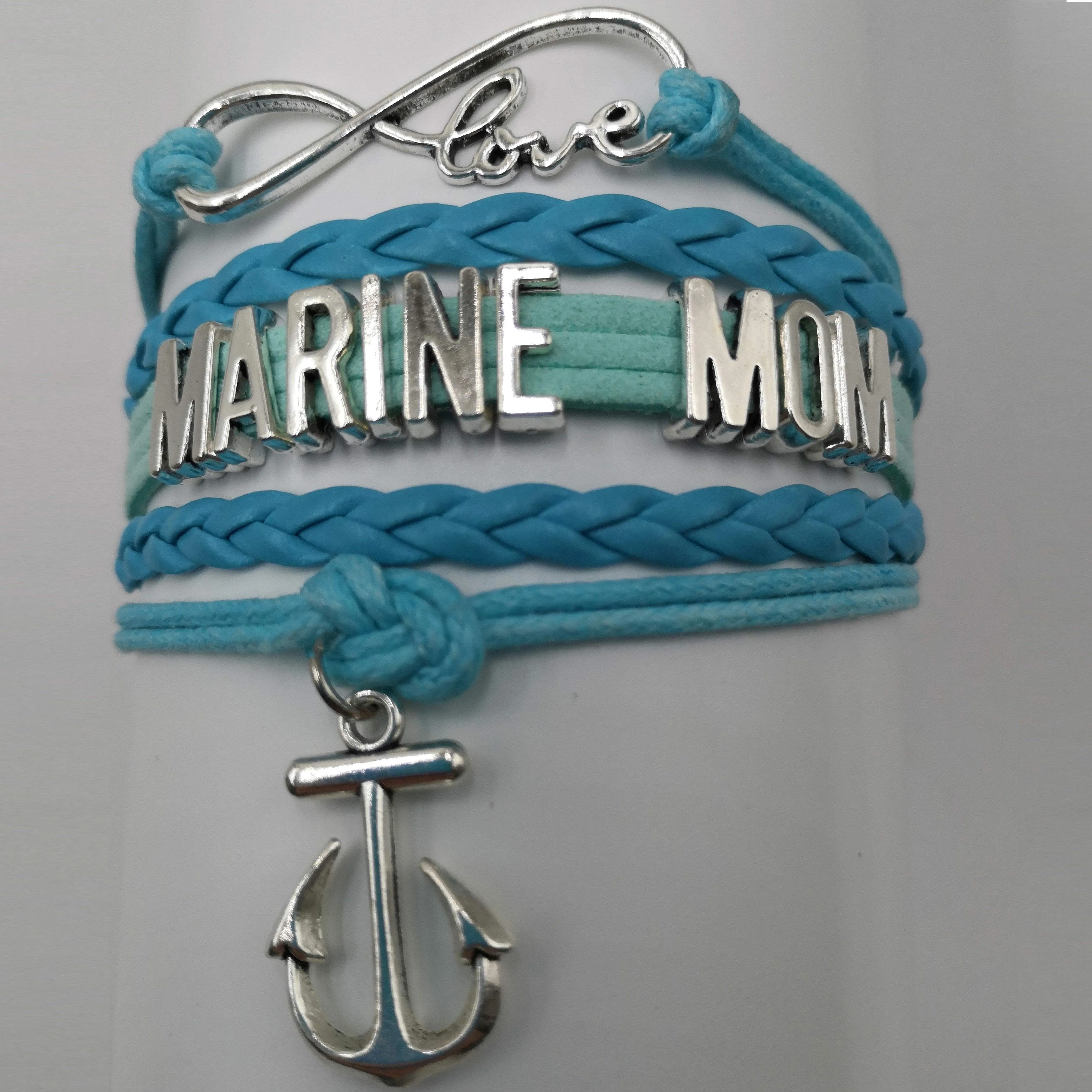 Leather Marine Charm Bracelet - Mom or Wife Styles!