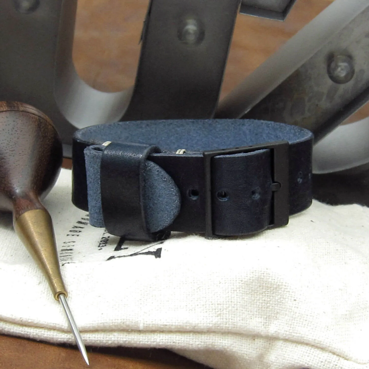 Leather Watch Strap, Classic RAF II Vintage 407