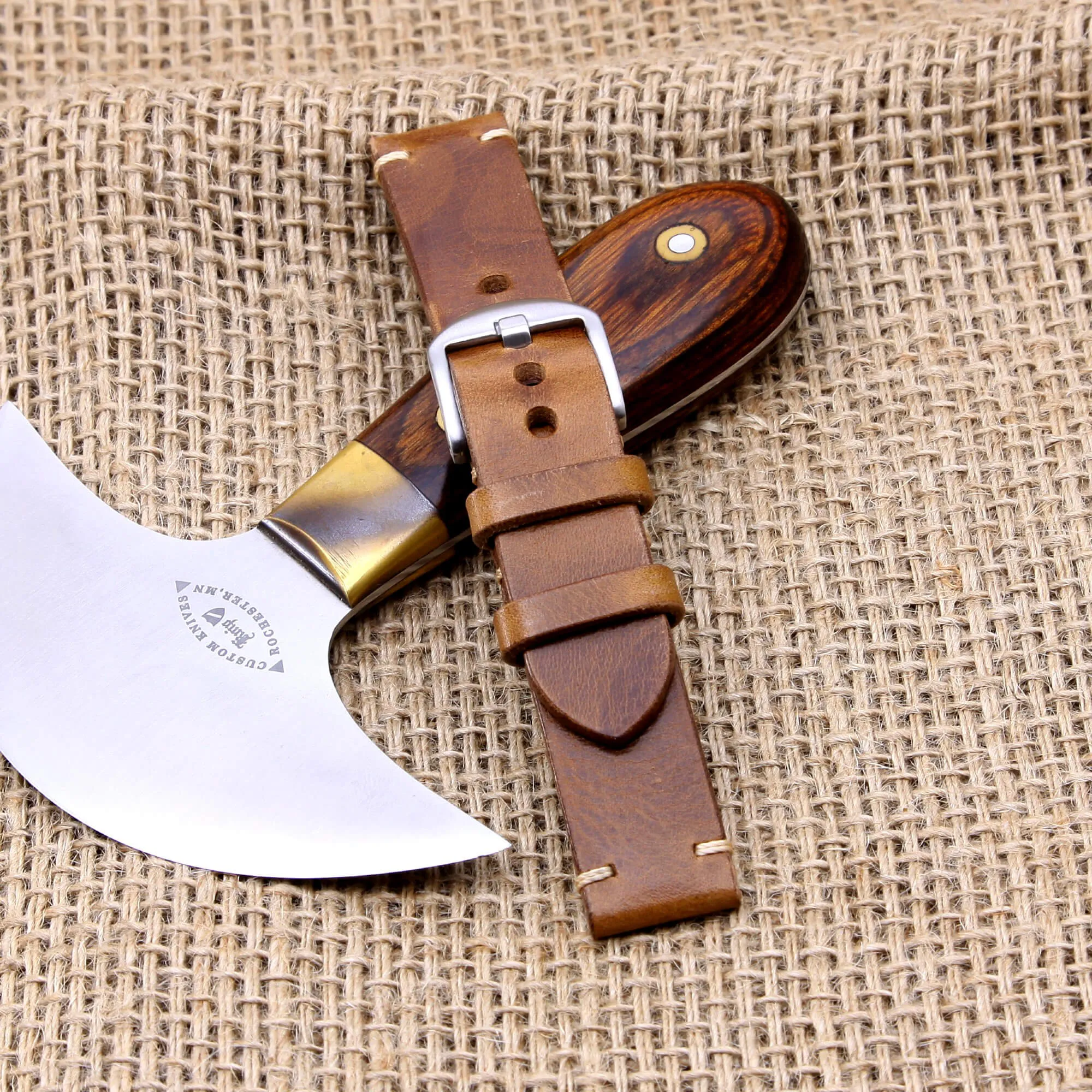 Leather Watch Strap, Military 102