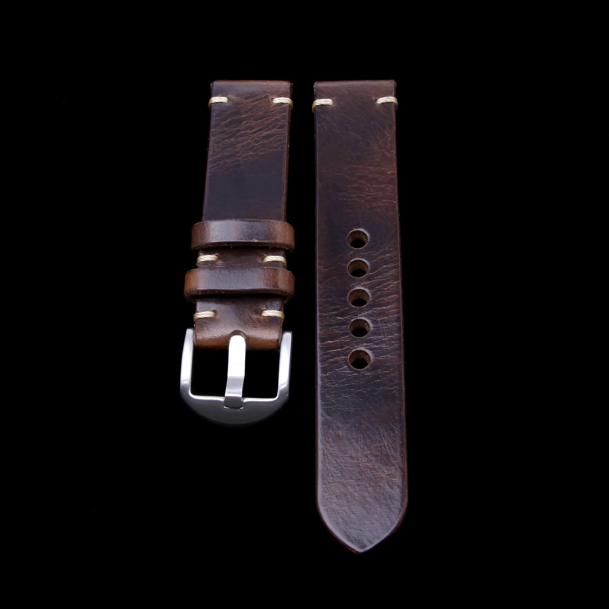 Leather Watch Strap, Military 103 | For Apple Watch