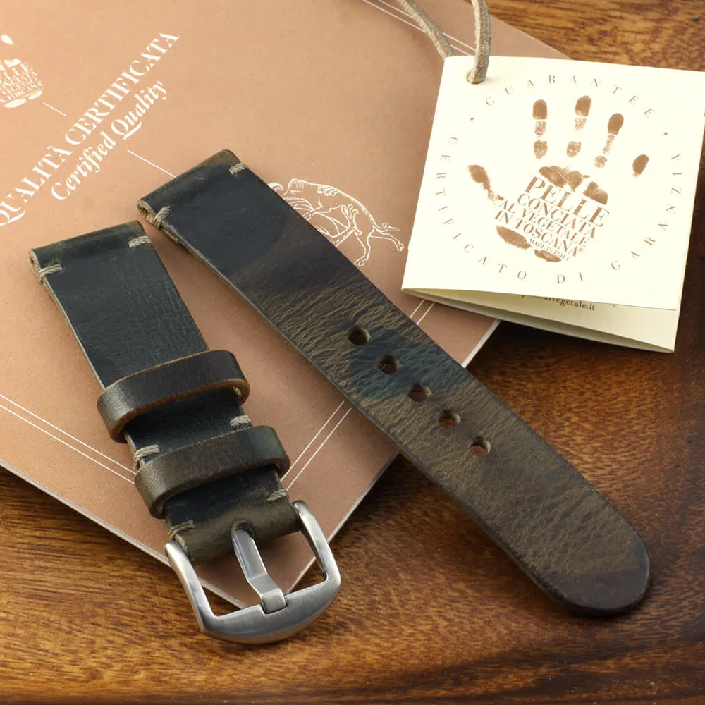 Leather Watch Strap, Military 107