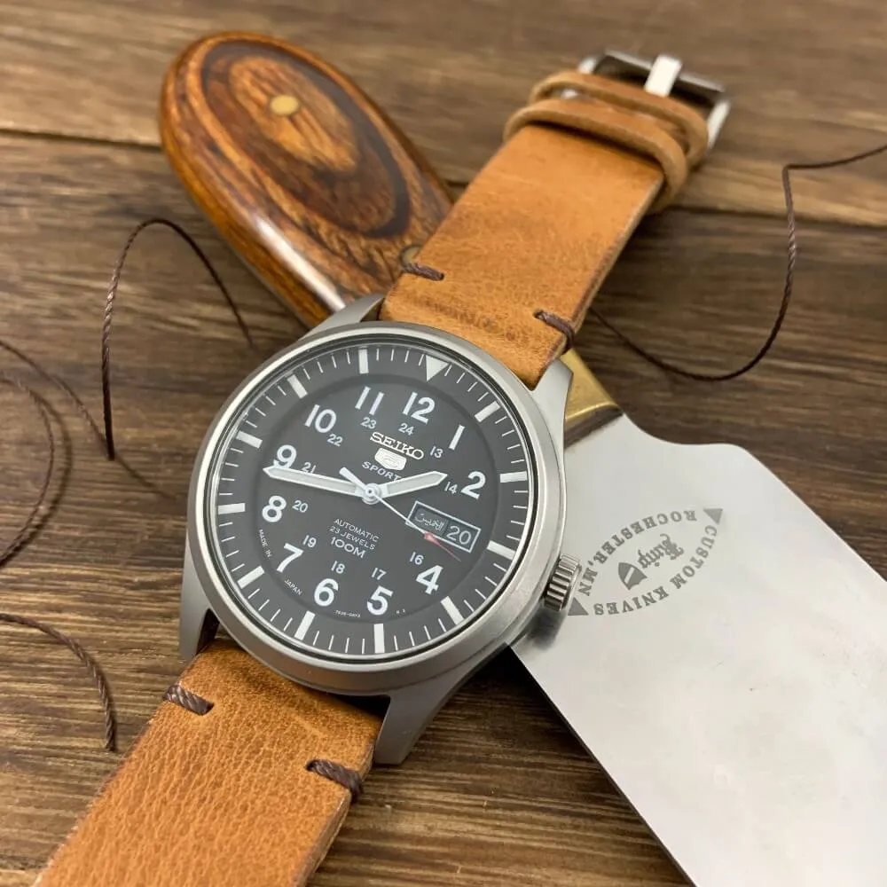 Leather Watch Strap, Vintage 401