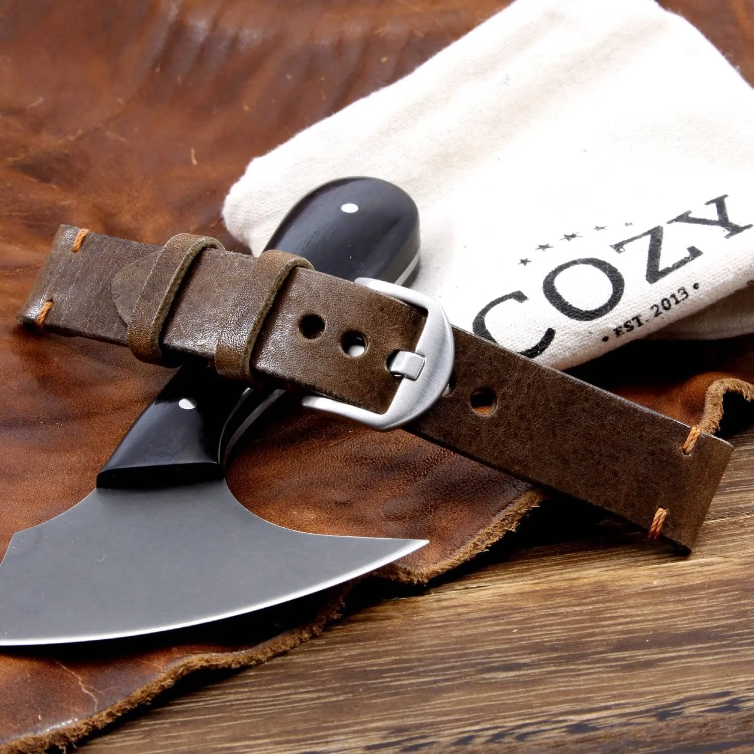 Leather Watch Strap, Vintage 404
