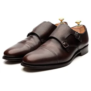 'Ledstone' Dark Brown Leather Double Monk Strap UK 8.5 F