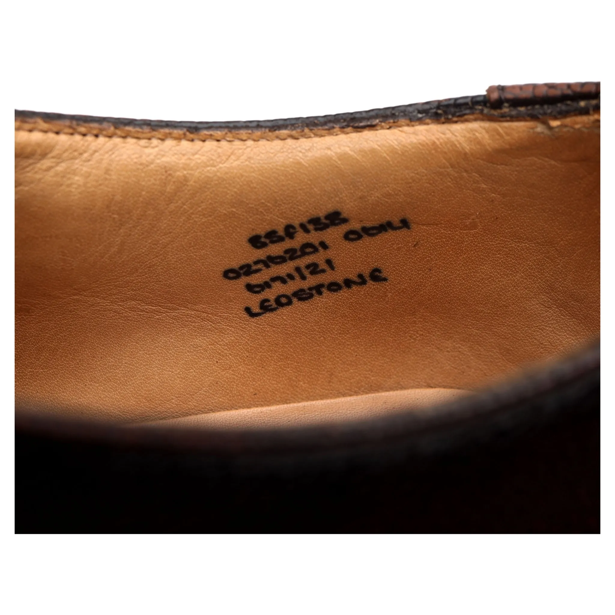 'Ledstone' Dark Brown Leather Double Monk Strap UK 8.5 F