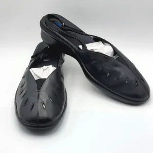 Like NEW Black Leather Slingback Size 12M #1178