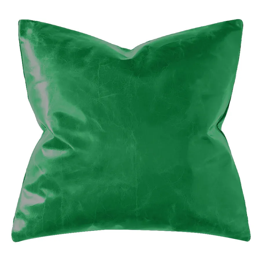 Lotta Pieces | Lavish Calfskin Leather Square Throw Pillow