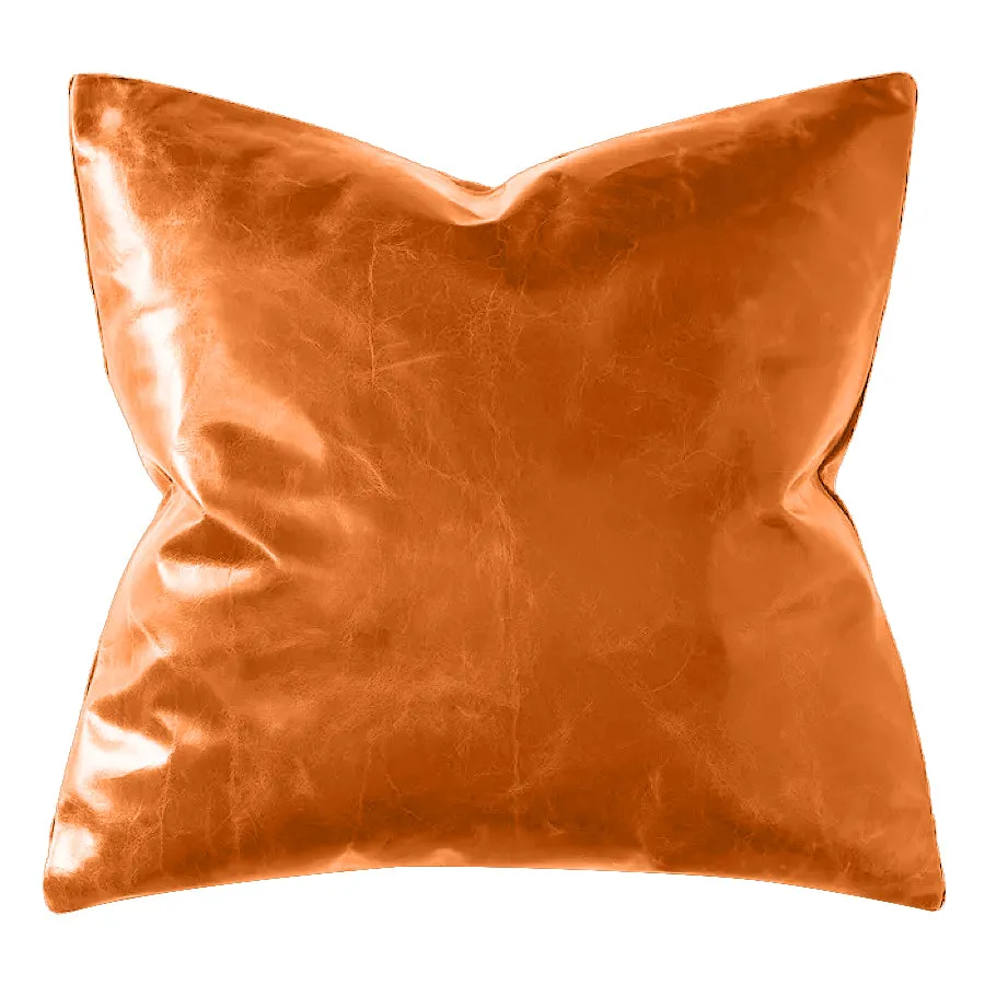 Lotta Pieces | Lavish Calfskin Leather Square Throw Pillow