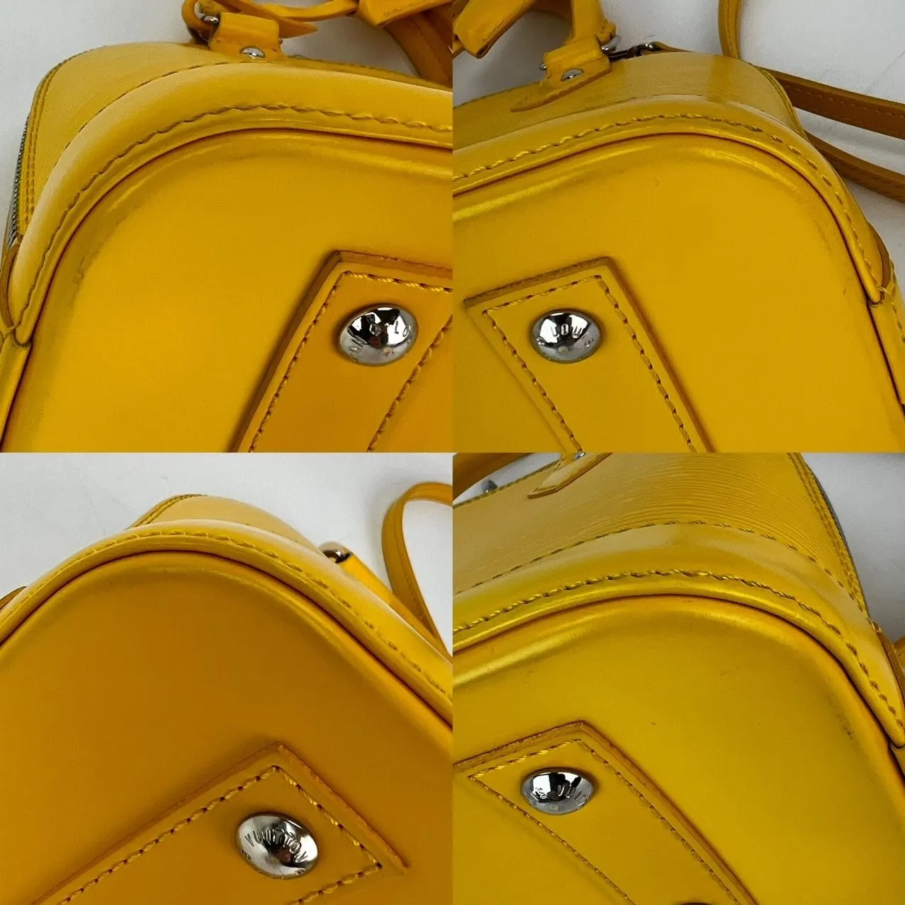 LOUIS VUITTON Alma BB Epi Leather Shoulder Bag