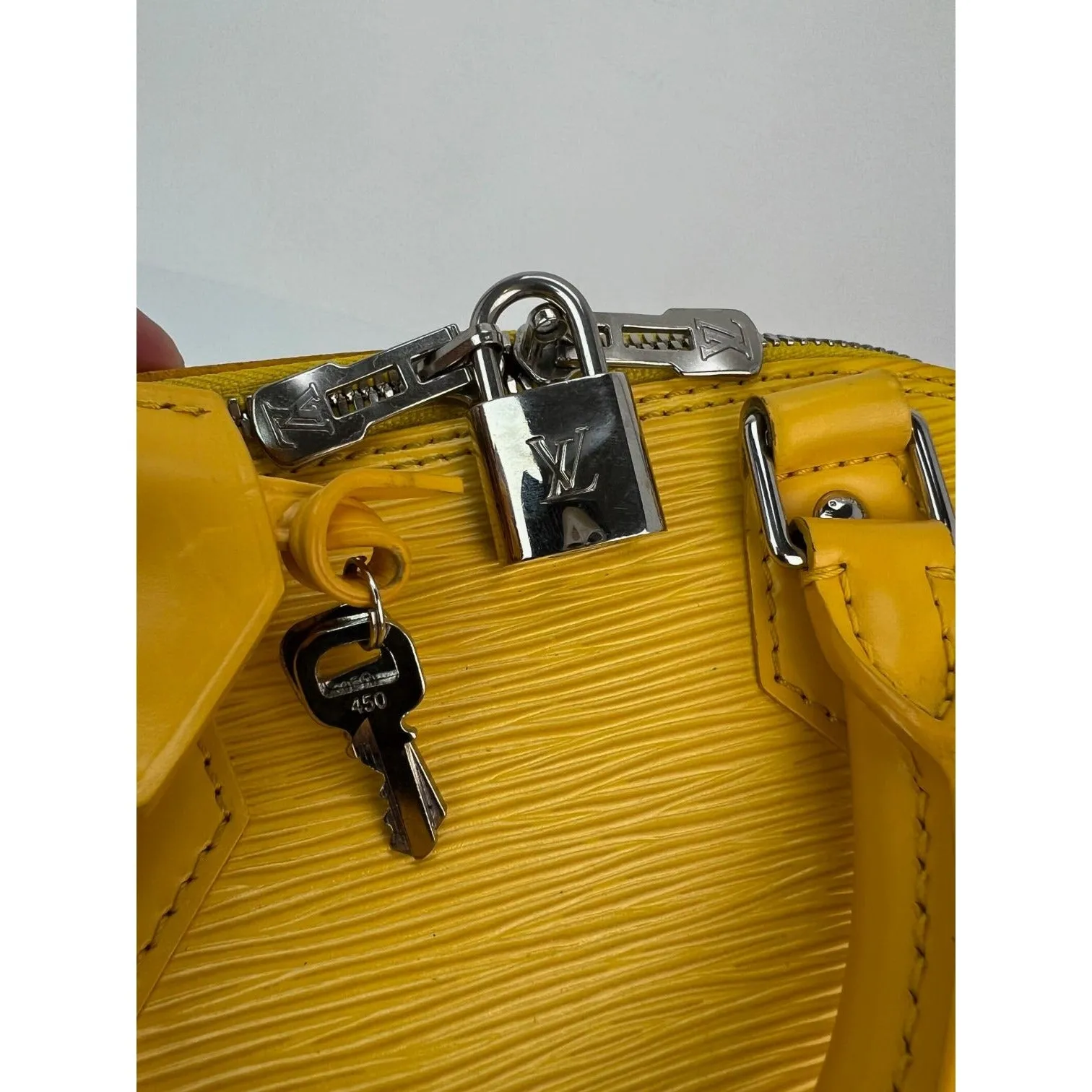 LOUIS VUITTON Alma BB Epi Leather Shoulder Bag