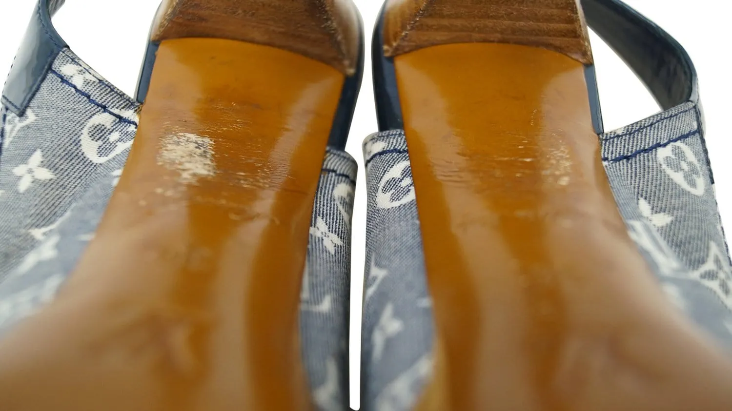 LOUIS VUITTON Monogram Idylle Slingback Heel Open Pumps - Sale