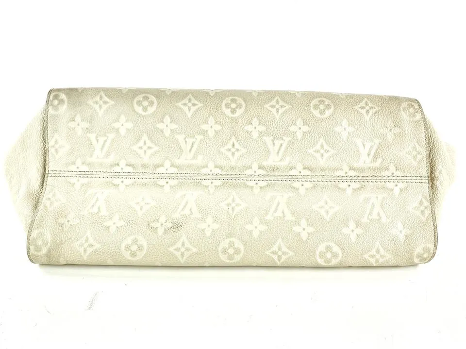 Louis Vuitton Neige Ivory Empreinte Leather Lumineuse PM 2way Bag 29LV713