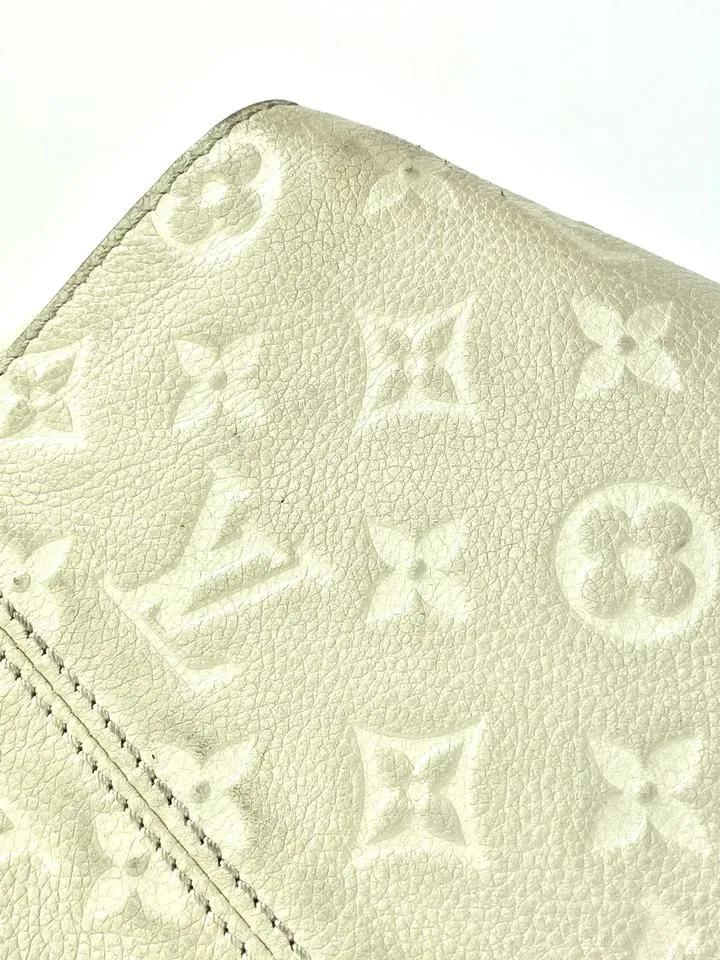 Louis Vuitton Neige Ivory Empreinte Leather Lumineuse PM 2way Bag 29LV713