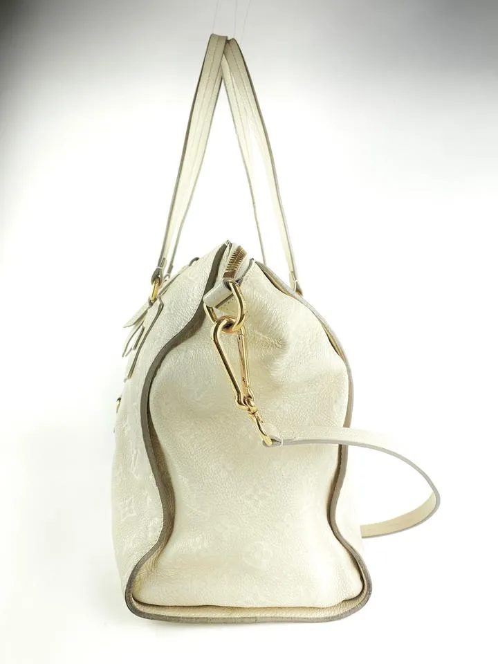 Louis Vuitton Neige Ivory Empreinte Leather Lumineuse PM 2way Bag 29LV713